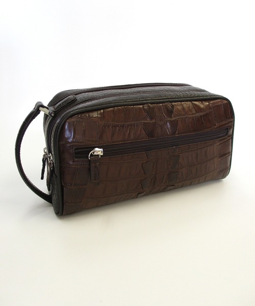 ホーンクロコ ダブルファスナー セカンドバッグ(ハンドバッグ)|Maturi JAPAN(マトゥーリジャパン) ホーンクロコ ダブルファスナー セカンドバッグ(ハンドバッグ)|Maturi JAPAN(マトゥーリジャパン)