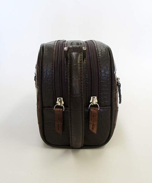 ホーンクロコ ダブルファスナー セカンドバッグ(ハンドバッグ)|Maturi JAPAN(マトゥーリジャパン) ホーンクロコ ダブルファスナー セカンドバッグ(ハンドバッグ)|Maturi JAPAN(マトゥーリジャパン)