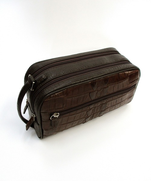 ホーンクロコ ダブルファスナー セカンドバッグ(ハンドバッグ)|Maturi JAPAN(マトゥーリジャパン) ホーンクロコ ダブルファスナー セカンドバッグ(ハンドバッグ)|Maturi JAPAN(マトゥーリジャパン)