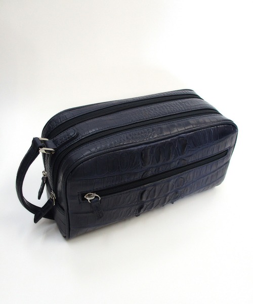 ホーンクロコ ダブルファスナー セカンドバッグ(ハンドバッグ)|Maturi JAPAN(マトゥーリジャパン) ホーンクロコ ダブルファスナー セカンドバッグ(ハンドバッグ)|Maturi JAPAN(マトゥーリジャパン)