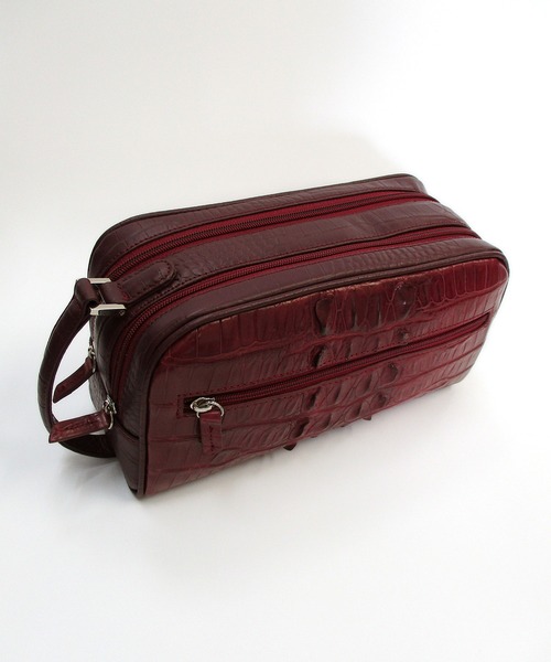 ホーンクロコ ダブルファスナー セカンドバッグ(ハンドバッグ)|Maturi JAPAN(マトゥーリジャパン) ホーンクロコ ダブルファスナー セカンドバッグ(ハンドバッグ)|Maturi JAPAN(マトゥーリジャパン)