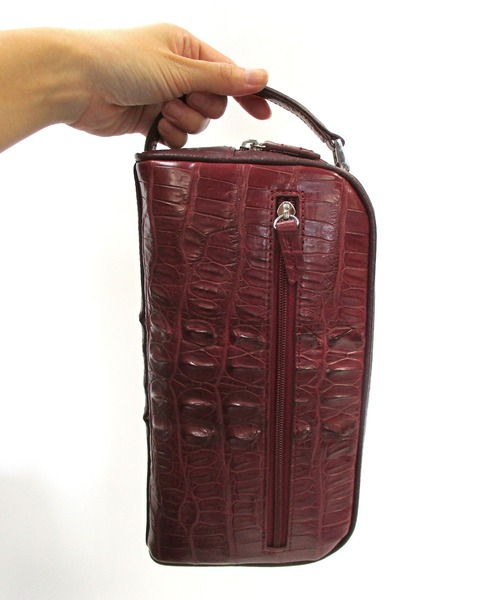 ホーンクロコ ダブルファスナー セカンドバッグ(ハンドバッグ)|Maturi JAPAN(マトゥーリジャパン) ホーンクロコ ダブルファスナー セカンドバッグ(ハンドバッグ)|Maturi JAPAN(マトゥーリジャパン)