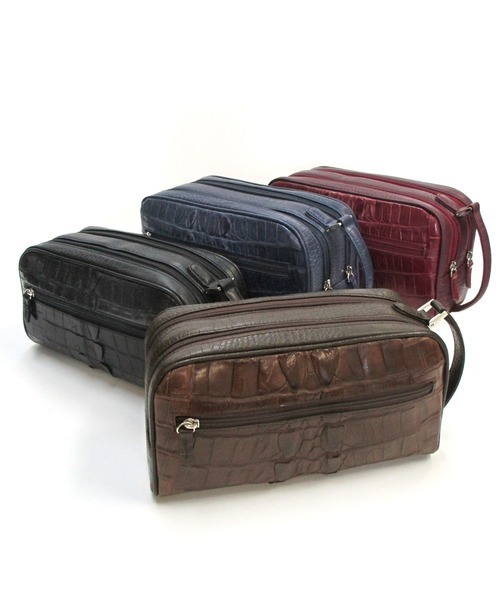 ホーンクロコ ダブルファスナー セカンドバッグ(ハンドバッグ)|Maturi JAPAN(マトゥーリジャパン) ホーンクロコ ダブルファスナー セカンドバッグ(ハンドバッグ)|Maturi JAPAN(マトゥーリジャパン)
