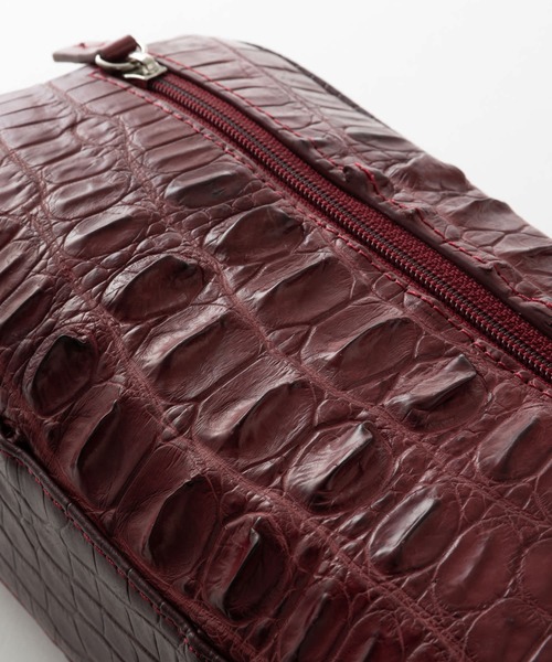 ホーンクロコ ダブルファスナー セカンドバッグ(ハンドバッグ)|Maturi JAPAN(マトゥーリジャパン) ホーンクロコ ダブルファスナー セカンドバッグ(ハンドバッグ)|Maturi JAPAN(マトゥーリジャパン)