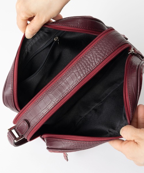 ホーンクロコ ダブルファスナー セカンドバッグ(ハンドバッグ)|Maturi JAPAN(マトゥーリジャパン) ホーンクロコ ダブルファスナー セカンドバッグ(ハンドバッグ)|Maturi JAPAN(マトゥーリジャパン)