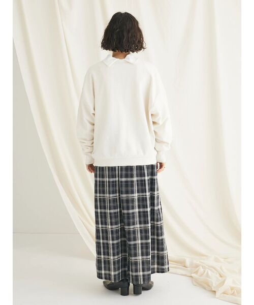 CRAFT STANDARD BOUTIQUE(クラフトスタンダードブティック)の「シェニールヤーンニットプルオーバー(ニット/セーター・レディース・アイボリー/グリーン/ネイビー・FREE)」の21枚目の写真