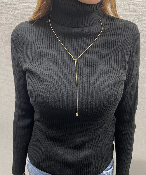 SILVER BULLET（シルバーバレット）の「『CN SELECT/シ－エヌセレクト』ロングラリエットネックレス【Y】【CN】（ネックレス・レディース・ゴールド・FREE）」の2枚目の写真