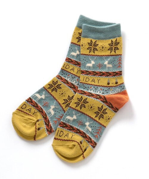 BREEZE（ブリーズ）の「クリスマスソックス（ソックス/靴下・キッズ・レッド/イエロー/グリーン/キナリ・15 /18/21）」の7枚目の写真