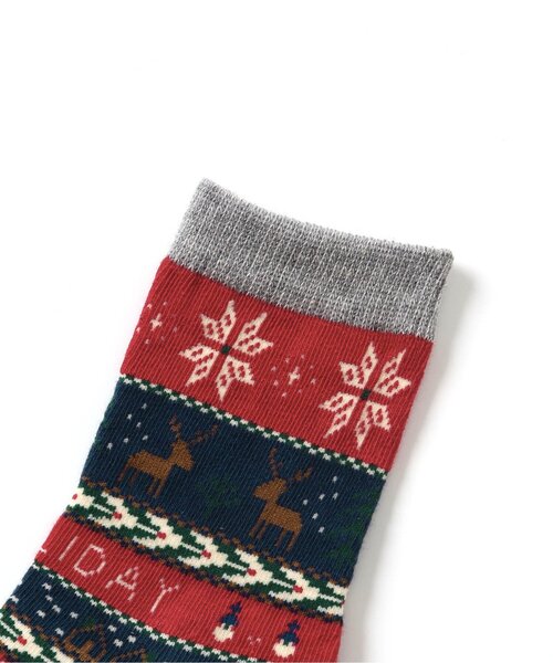 BREEZE（ブリーズ）の「クリスマスソックス（ソックス/靴下・キッズ・レッド/イエロー/グリーン/キナリ・15 /18/21）」の8枚目の写真