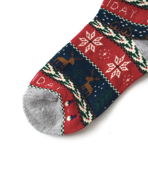 BREEZE（ブリーズ）の「クリスマスソックス（ソックス/靴下・キッズ・レッド/イエロー/グリーン/キナリ・15 /18/21）」の9枚目の写真