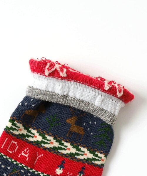 BREEZE（ブリーズ）の「クリスマスソックス（ソックス/靴下・キッズ・レッド/イエロー/グリーン/キナリ・15 /18/21）」の10枚目の写真