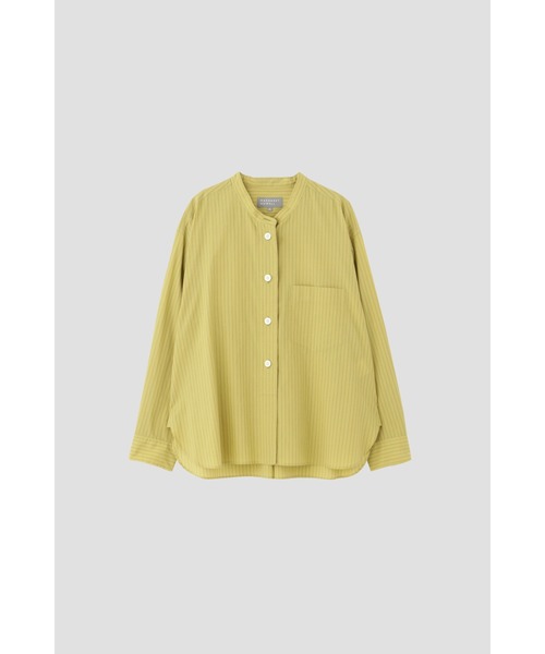 マーガレットハウエル SIMPLE STRIPE COTTON カラーレスシャツ マーガレット・ハウエル MARGARET HOWELL SIMPLE STRIPE COTTON