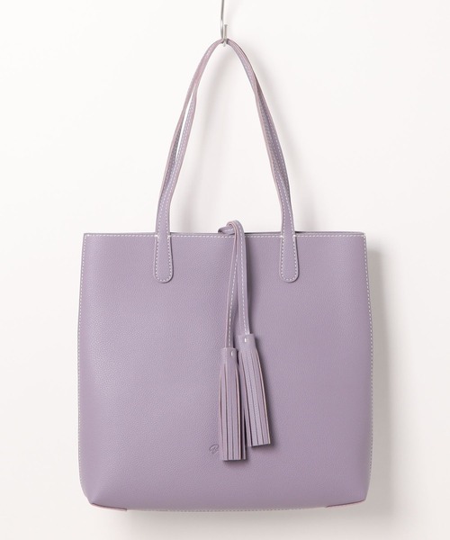 BarcosBlue（バルコスブルー）の「【BARCOS BLUE/バルコスブルー】タッセル付きトートバッグ（小さめサイズ）（トートバッグ・レディース・ブルー/シルバー/ブルーグリーン/ラベンダー/ホワイト/ピンク/レッド・ONE SIZE）」の22枚目の写真