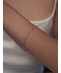 CHERIE（シェリー）の「金属アレルギー対応 パス チェーンブレスレット ステンレス ニッケルフリー ゴールド 金アレ対応 華奢 上品（ブレスレット）」