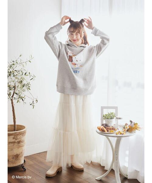 Miffy（ ミッフィー）の「miffy/earth　hoodie　collection（スウェット・レディース・ライトグレー/アイボリー/モカ・FREE）」の8枚目の写真