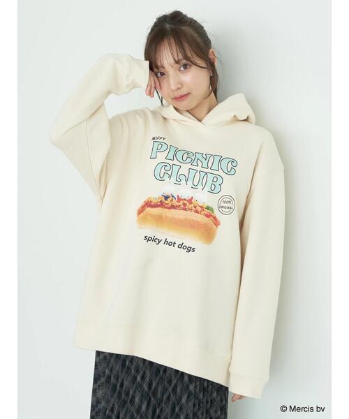 Miffy（ ミッフィー）の「miffy/earth　hoodie　collection（スウェット・レディース・ライトグレー/アイボリー/モカ・FREE）」の9枚目の写真