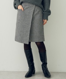 YECCA VECCA | 千鳥柄ラップ風スカート(スカート)