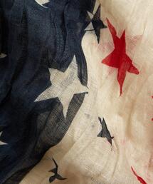 RRL（ダブル アール エル）の「スタープリント リネン スカーフ  