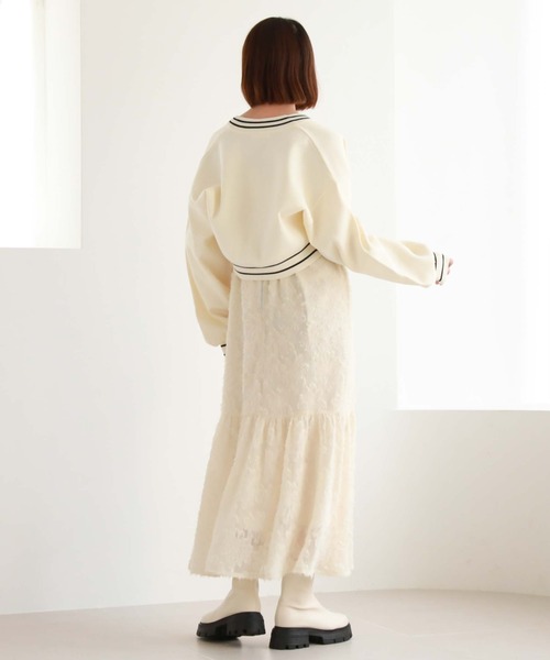 archives(アルシーヴ)の「ティアードシャギーキャミワンピース(ワンピース・レディース・グレー/アイボリー/ブラック・MEDIUM)」の9枚目の写真