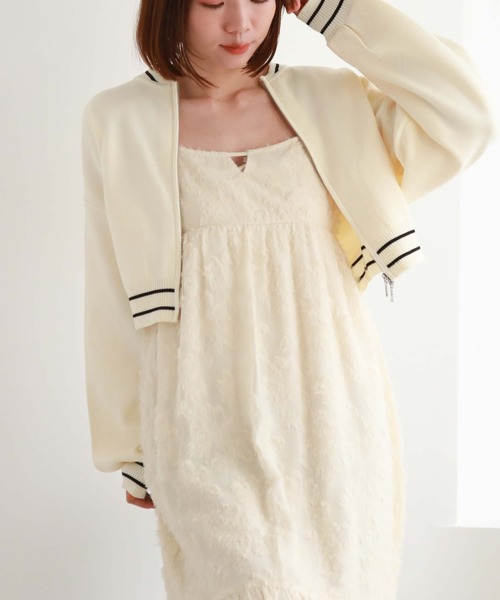 archives(アルシーヴ)の「ティアードシャギーキャミワンピース(ワンピース・レディース・グレー/アイボリー/ブラック・MEDIUM)」の6枚目の写真