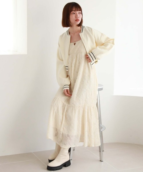 archives(アルシーヴ)の「ティアードシャギーキャミワンピース(ワンピース・レディース・グレー/アイボリー/ブラック・MEDIUM)」の10枚目の写真