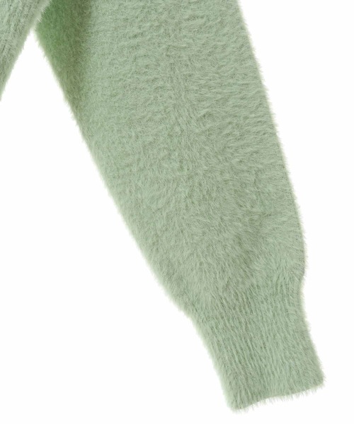 31 Sons de mode（トランテアン　ソン　ドゥ　モード）の「ラメシャギーポケットカーディガン（カーディガン/ボレロ・レディース・ライトグリーン/オフホワイト/イエロー・36）」の6枚目の写真