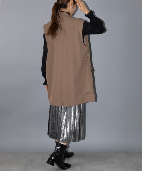 ベスト ジレ 「MAISON BREEZE reveur」Tailored pearl button jacket vest テーラードパールボタンジ MAISON BREEZE reveur ベスト ジレ 「MAISON reveur」Tailored