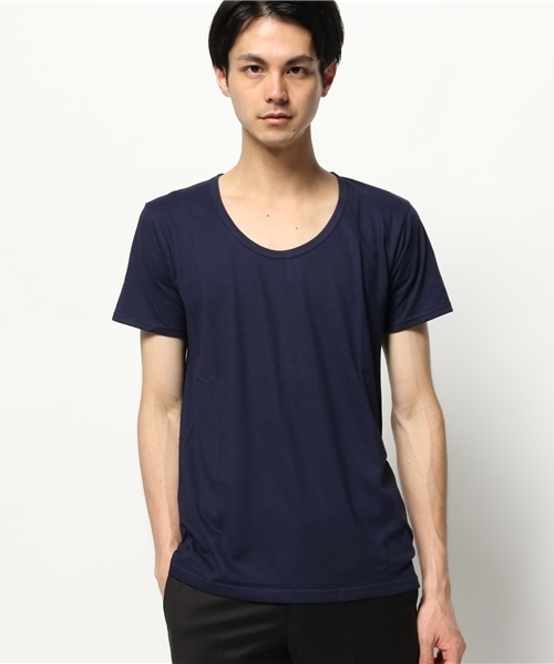 SHIPS JET BLUE（シップスジェットブルー）の「SHIPS JET BLUE(シップス ジェットブルー): COOL MAX/リネンアンダーTシャツ（Tシャツ/カットソー・メンズ・グレー/チャコールグレー/ネイビー/ホワイト・MEDIUM/SMALL/LARGE）」の4枚目の写真