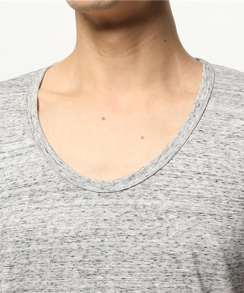 SHIPS JET BLUE（シップスジェットブルー）の「SHIPS JET BLUE(シップス ジェットブルー): COOL MAX/リネンアンダーTシャツ（Tシャツ/カットソー・メンズ・グレー/チャコールグレー/ネイビー/ホワイト・MEDIUM/SMALL/LARGE）」の11枚目の写真