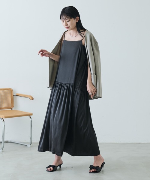 Aunt Marie's（アントマリーズ）の「サテンリボンヒールサンダル（サンダル・レディース・ネイビー/ブラック/ピンク・S/M/L）」の12枚目の写真