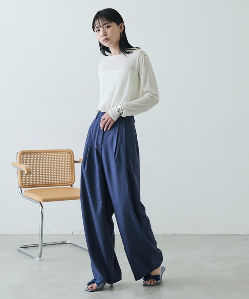 Aunt Marie's（アントマリーズ）の「サテンリボンヒールサンダル（サンダル・レディース・ネイビー/ブラック/ピンク・S/M/L）」の4枚目の写真