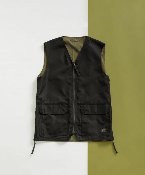 ITEMS URBANRESEARCH（アイテムズ アーバンリサーチ）の「TAION　Military Reversible Vest（ベスト・メンズ・ブラック/オリーブ/ネイビー/グリーン系その他・LARGE/MEDIUM）」の2枚目の写真