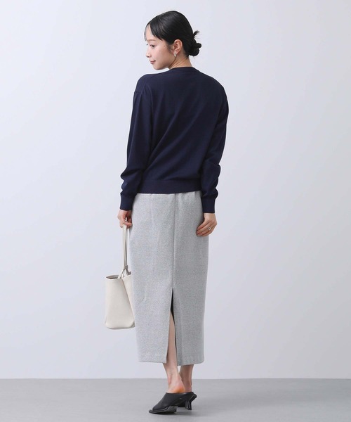 Torrazzo Donna（トラッゾドンナ）の「ビジュー釦クルーカーディガン（カーディガン/ボレロ・レディース・ホワイト/グリーン/ネイビー・FREE）」の11枚目の写真