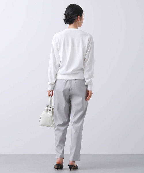 Torrazzo Donna（トラッゾドンナ）の「ビジュー釦クルーカーディガン（カーディガン/ボレロ・レディース・ホワイト/グリーン/ネイビー・FREE）」の18枚目の写真