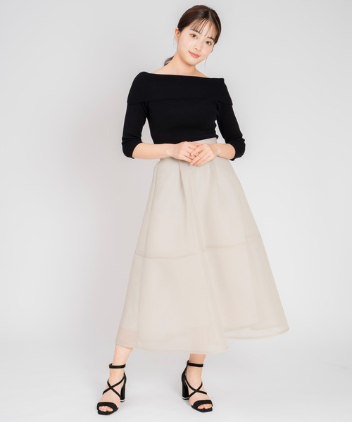 NOELA（ノエラ）の「オフショルニット（ニット/セーター・レディース・グリーン/ブラック/オフホワイト/ピンク・フリー）」の19枚目の写真