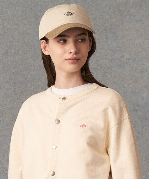 DANTON（ダントン）の「CHINO CLOTH 6PANEL CAP 2TONE（キャップ・レディース・ホワイト系その他5/ホワイト系その他6/グレー系その他/カーキ系1・F）」の5枚目の写真