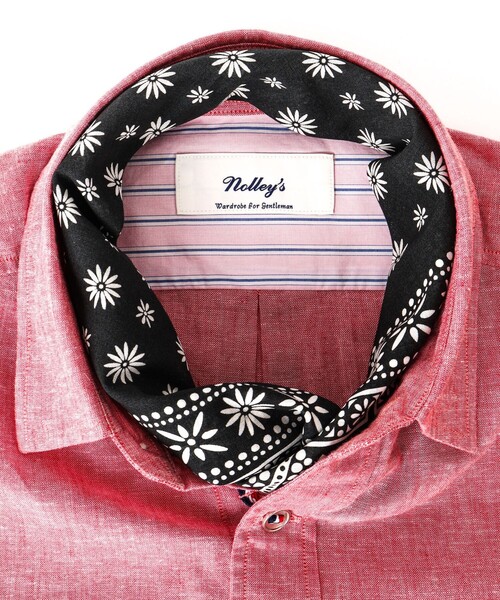 NOLLEY'S goodman（ノーリーズグッドマン）の「BANDANA SCARF DAISY バンダナスカーフ（バンダナ/スカーフ・メンズ・ブラック/ブルー・FREE）」の2枚目の写真