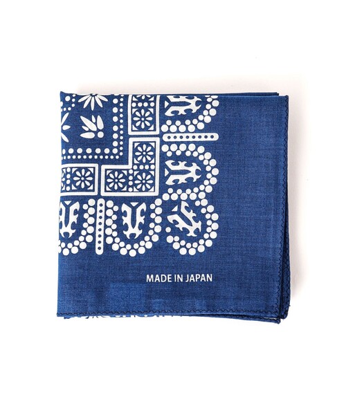NOLLEY'S goodman（ノーリーズグッドマン）の「BANDANA SCARF DAISY バンダナスカーフ（バンダナ/スカーフ・メンズ・ブラック/ブルー・FREE）」の7枚目の写真
