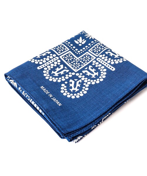 NOLLEY'S goodman（ノーリーズグッドマン）の「BANDANA SCARF DAISY バンダナスカーフ（バンダナ/スカーフ・メンズ・ブラック/ブルー・FREE）」の9枚目の写真