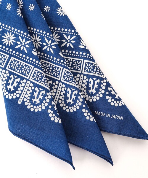 NOLLEY'S goodman（ノーリーズグッドマン）の「BANDANA SCARF DAISY バンダナスカーフ（バンダナ/スカーフ・メンズ・ブラック/ブルー・FREE）」の12枚目の写真