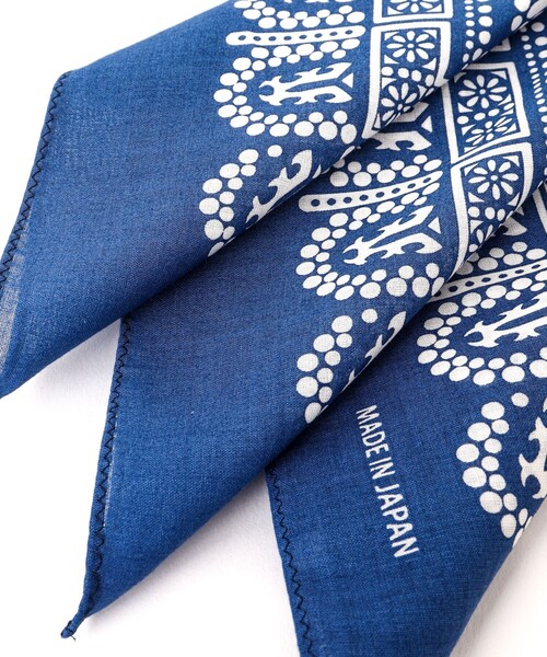 NOLLEY'S goodman（ノーリーズグッドマン）の「BANDANA SCARF DAISY バンダナスカーフ（バンダナ/スカーフ・メンズ・ブラック/ブルー・FREE）」の13枚目の写真
