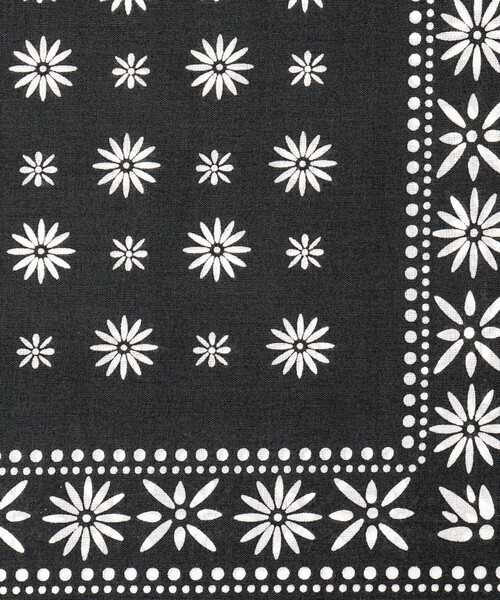 NOLLEY'S goodman（ノーリーズグッドマン）の「BANDANA SCARF DAISY バンダナスカーフ（バンダナ/スカーフ・メンズ・ブラック/ブルー・FREE）」の19枚目の写真