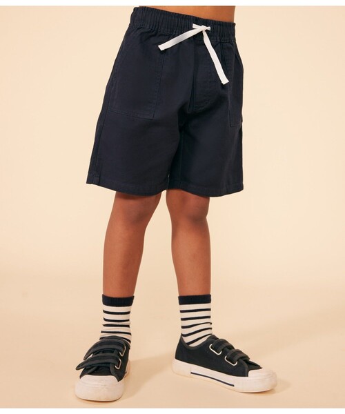 【セール】コットンリネンバミューダパンツ（その他パンツ）｜PETIT BATEAU（プチバトー）