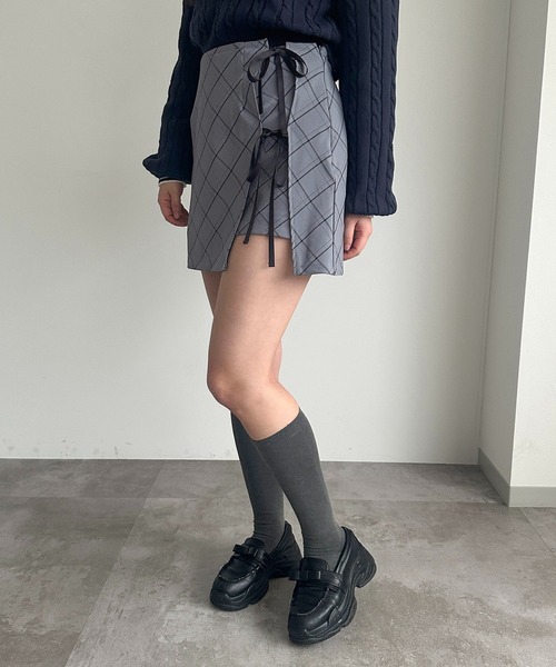 セール】ダブルリボンミニスカート【ZOZOTOWN限定アイテム】（スカート