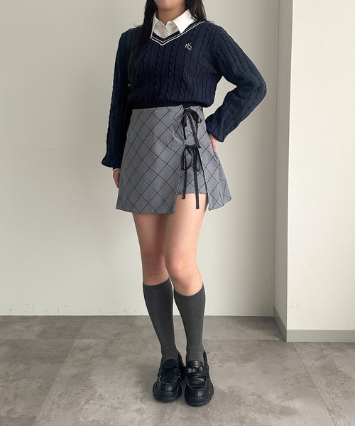 セール】ダブルリボンミニスカート【ZOZOTOWN限定アイテム】（スカート