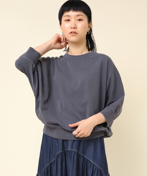 RNA-N(アールエヌエーエヌ)の「M2219 ピグメントダイドルマンスリーブT(Tシャツ/カットソー・レディース・ブラウン/ライトグレー/スミクロ/オレンジ・MEDIUM)」の19枚目の写真