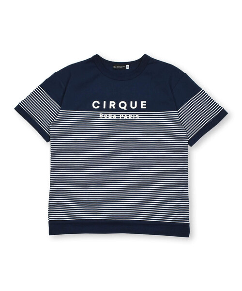 BeBe（ベベ）の「【お揃い】ボーダー切り替えワイドTシャツ(90~150cm)（Tシャツ/カットソー・キッズ・ブルー系その他2/ブラック系その他・110cm/100cm/120cm/130cm/140cm/150cm/90cm）」の15枚目の写真