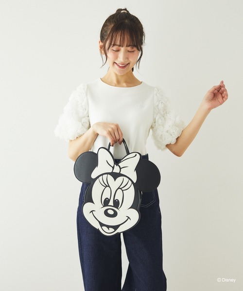 ミニー/モノトーンフェイスバッグ（トートバッグ）｜Disney