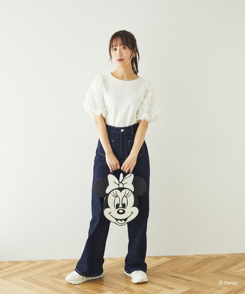 ミニー/モノトーンフェイスバッグ（トートバッグ）｜Disney