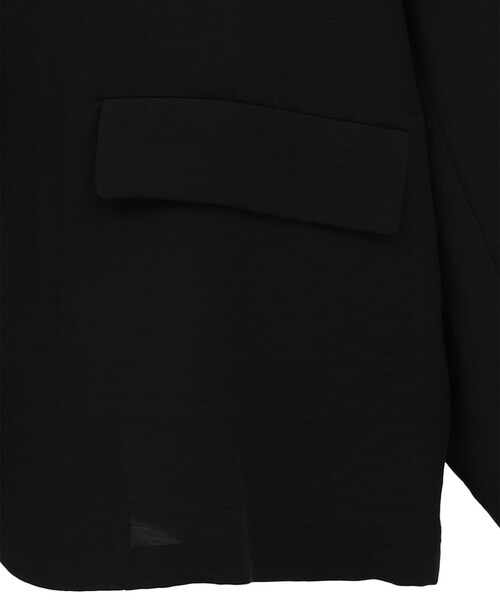 CLANE（クラネ）の「【CLANE/クラネ】SHEER TAILORED SHIRT/シアーテーラードシャツ（シャツ/ブラウス・レディース・ブラック・1）」の5枚目の写真